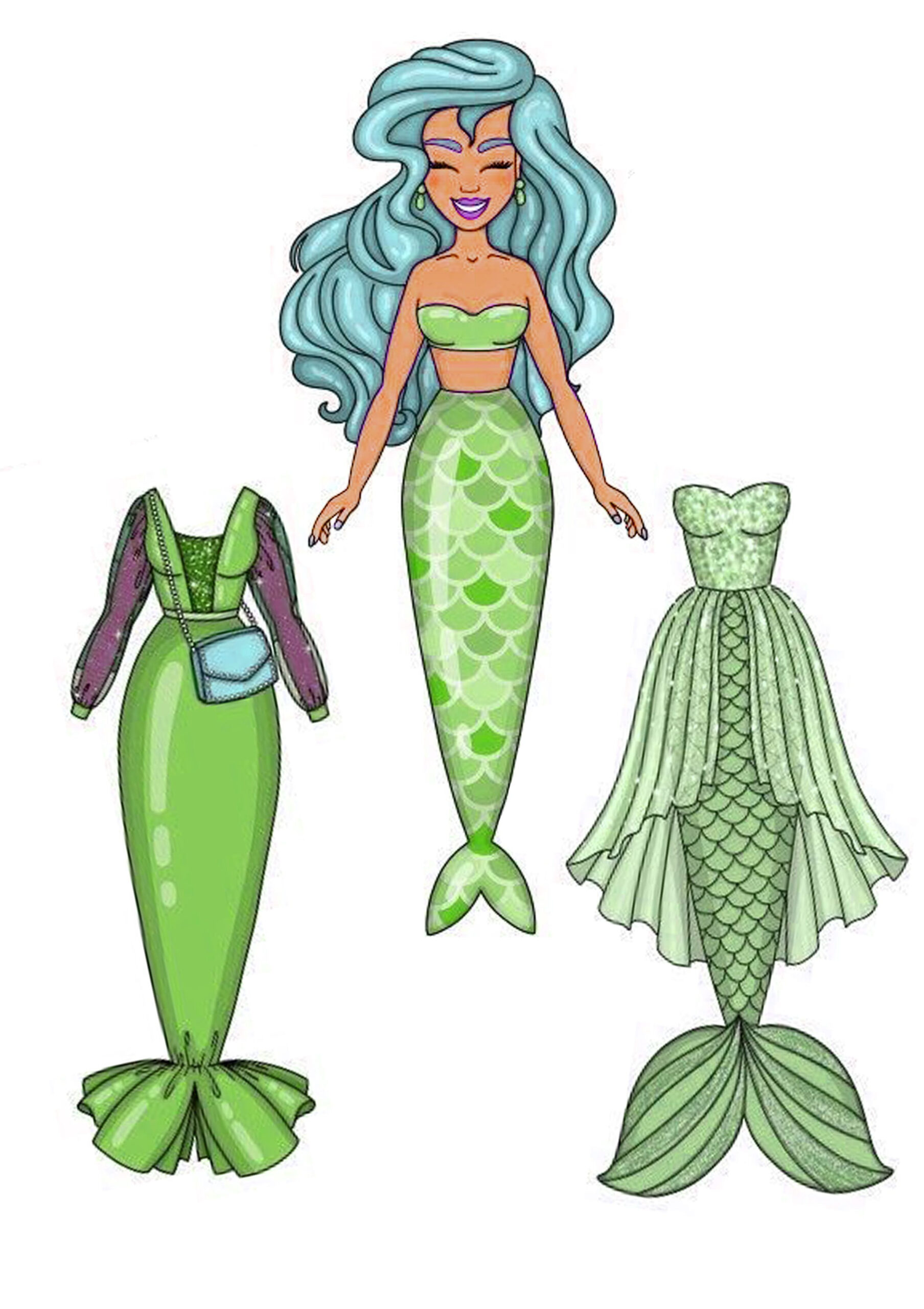 Free Printable Paper Dolls: Discover 24 Mermaid Ideas On This within Mermaid Printable Paper