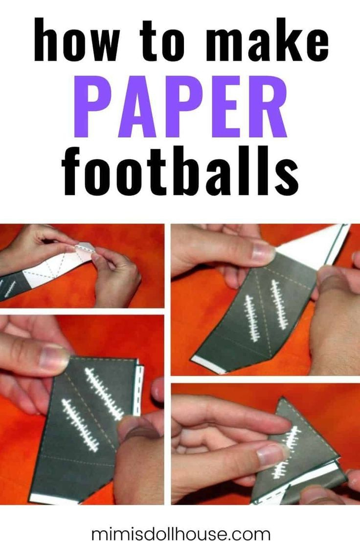 Free Printable Paper Football Game within Printable Paper Football