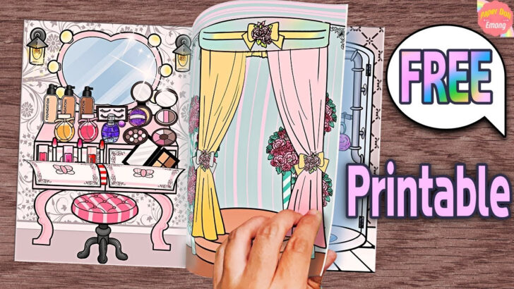 Printable Paper Quiet Book Dollhouse