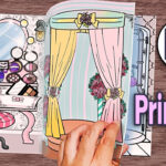 Free Printable Paper Quiet Book | Full Color Printing Paper Dollhouse Book  Making Diy Paper Crafts Regarding Free Printable Paper Quiet Book