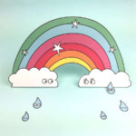 Free Printable Paper Rainbow With Coloring Option Inside Rainbow Printable Paper