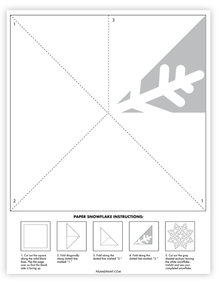 Printable Paper Snowflake Pattern
