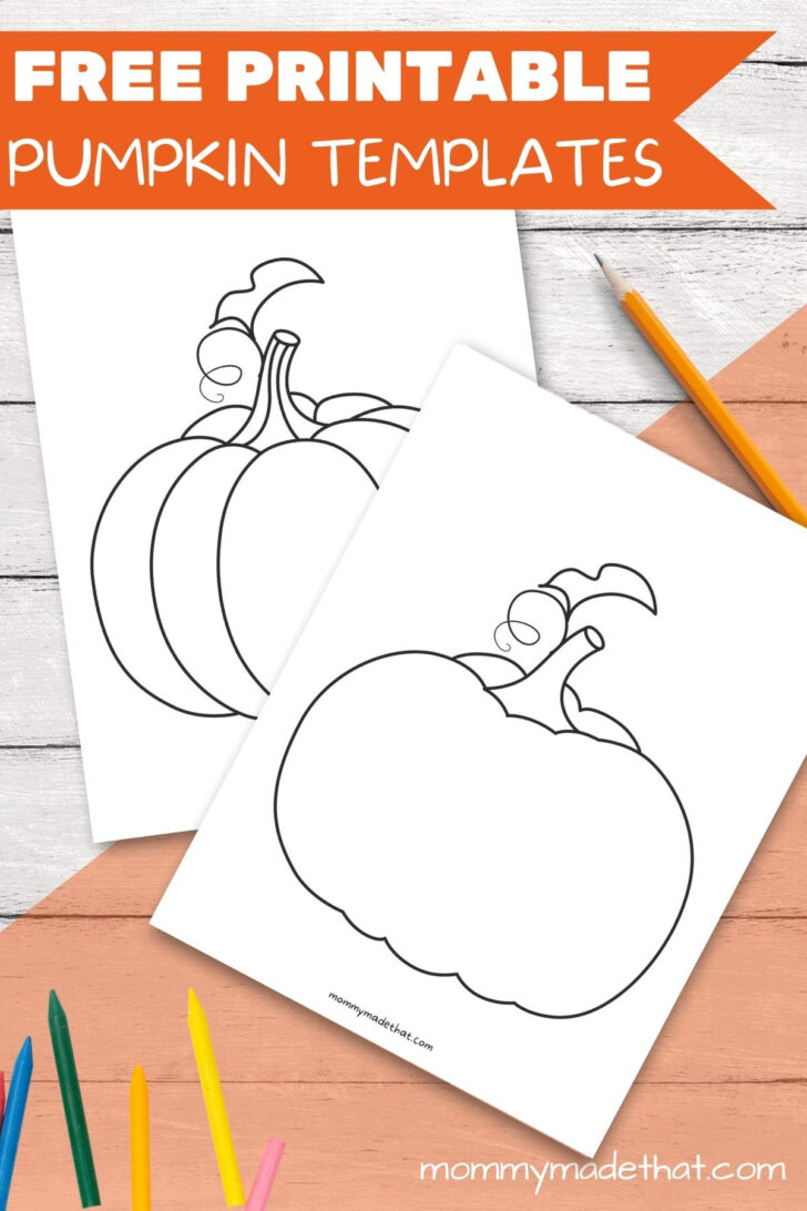 Printable Paper Pumpkin Template