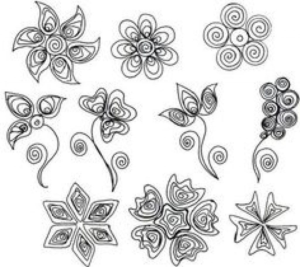 Free Printable Quilling Patterns For Beginners - Printable with Free Printable Paper Quilling Templates