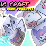 Free Printable Sanrio Fortune Teller Craft Template   Cute Sanrio Crafts In Printable Paper Crafts Sanrio