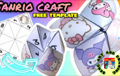 Free Printable Sanrio Fortune Teller Craft Template - Cute Sanrio Crafts in Printable Paper Crafts Sanrio