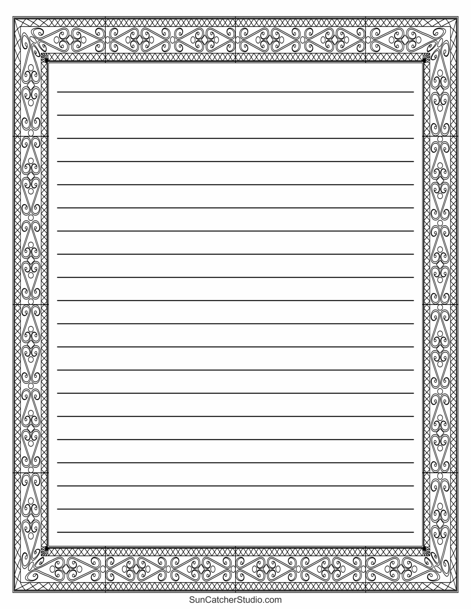 Fancy Printable Paper | Grid Paper Printable