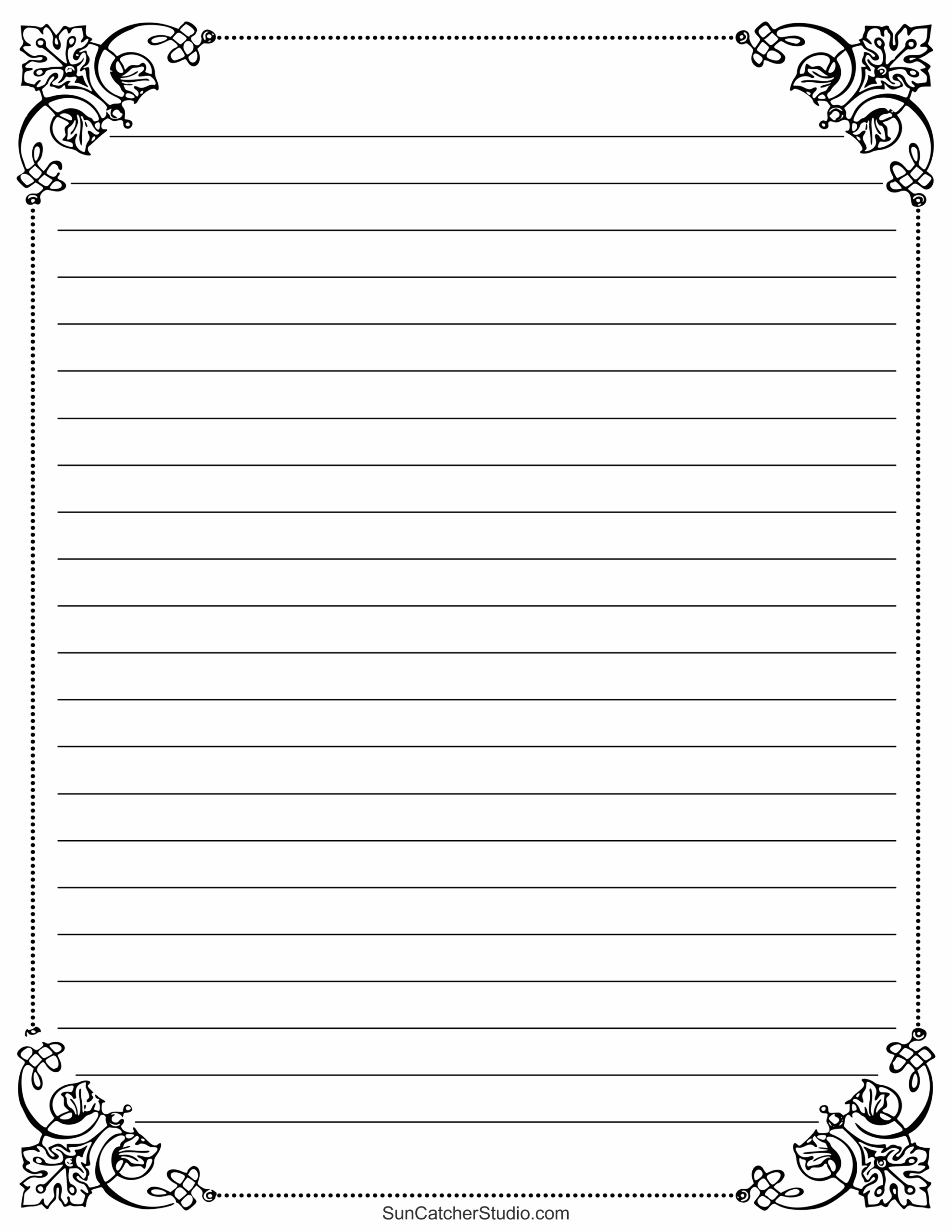 Free Printable Stationery And Lined Letter Writing Paper – Free regarding Free Printable Paper For Writing Letters