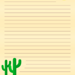 Free Printable Stationery And Lined Letter Writing Paper – Free Throughout Desert Printable Paper