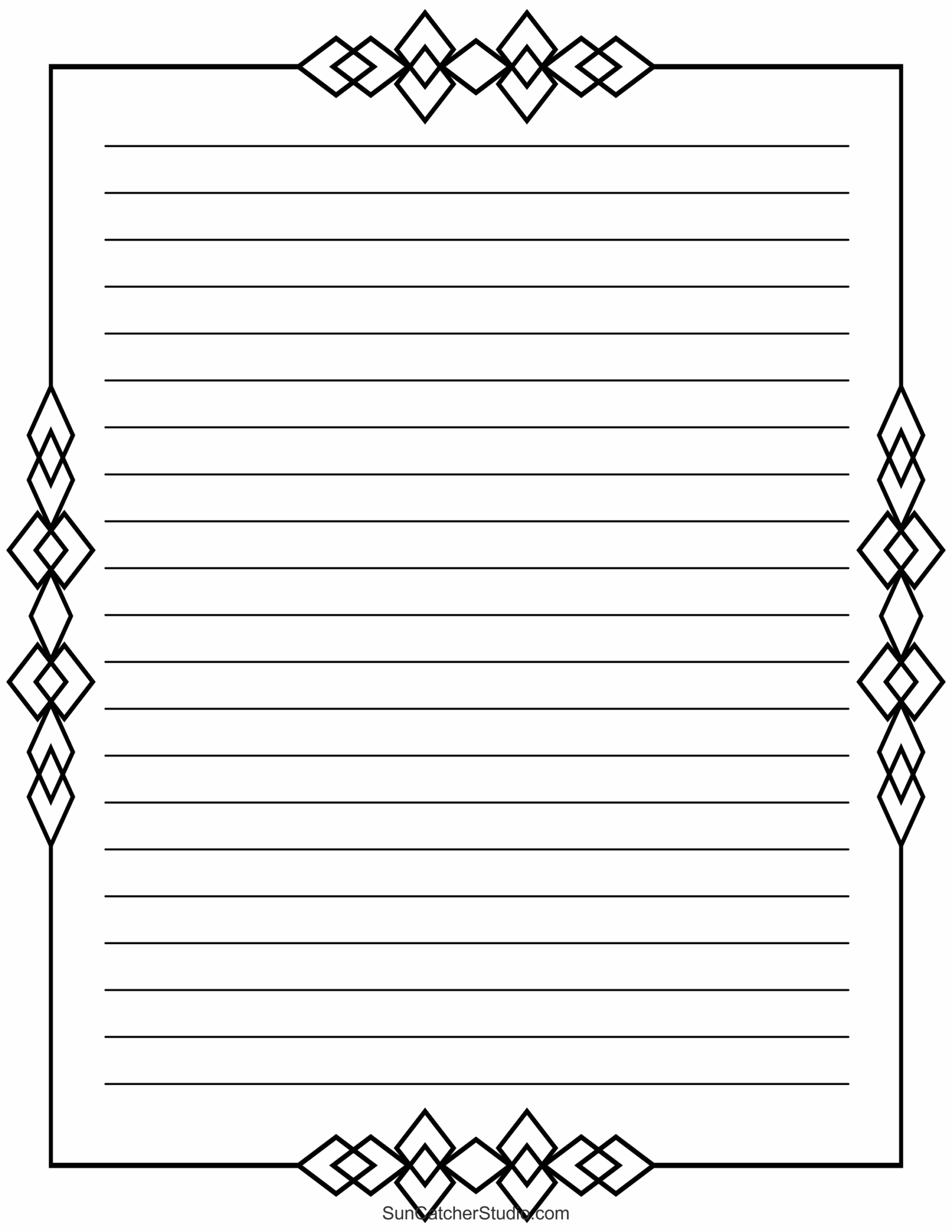 Free Printable Stationery And Lined Letter Writing Paper – Free throughout Lined Journal Paper Printable