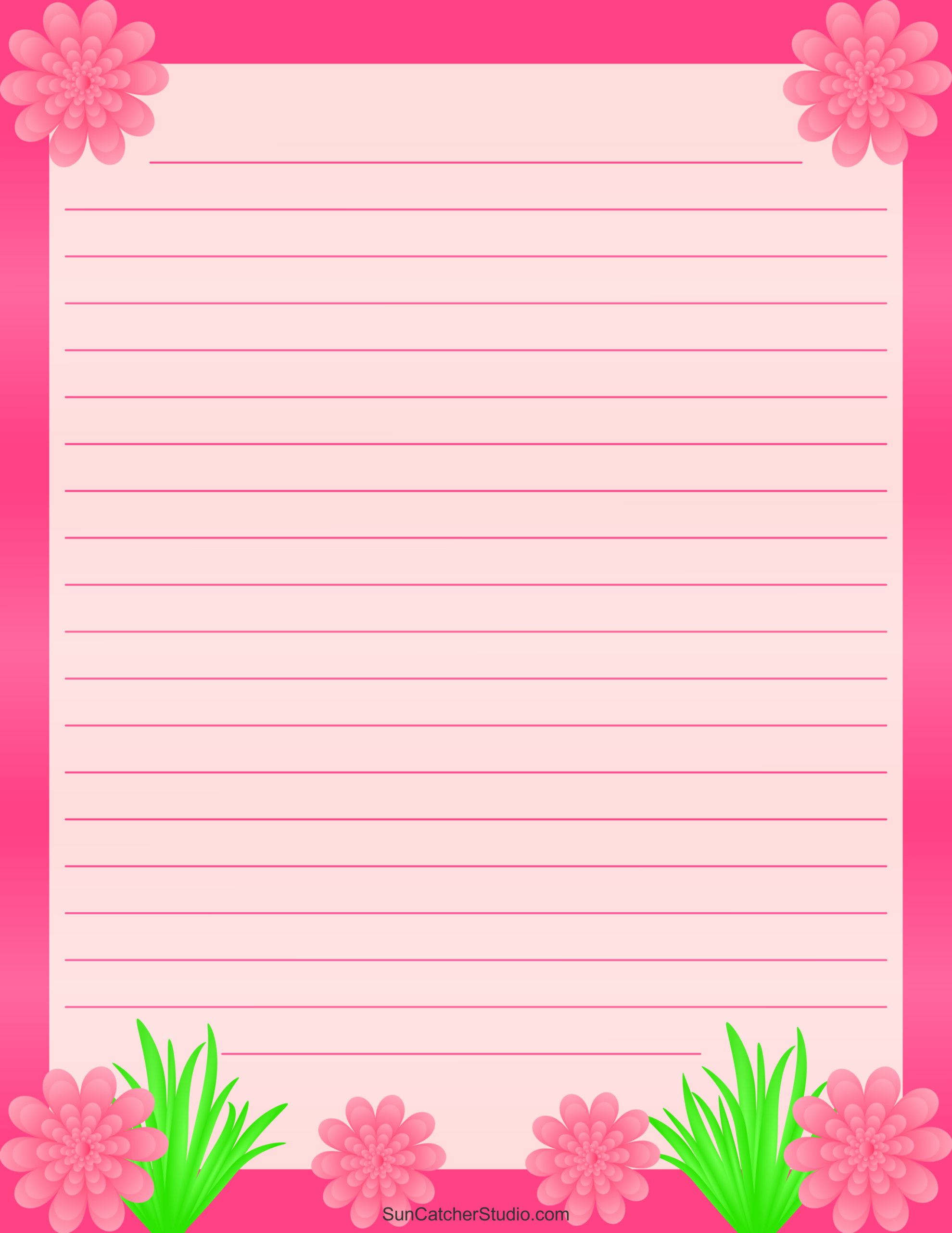 Free Printable Stationery And Lined Letter Writing Paper – Free within Printable Paper with Design