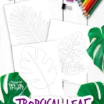 Free Printable Tropical Leaf Stencil Template – Simple Mom Project With Printable Paper Stencils