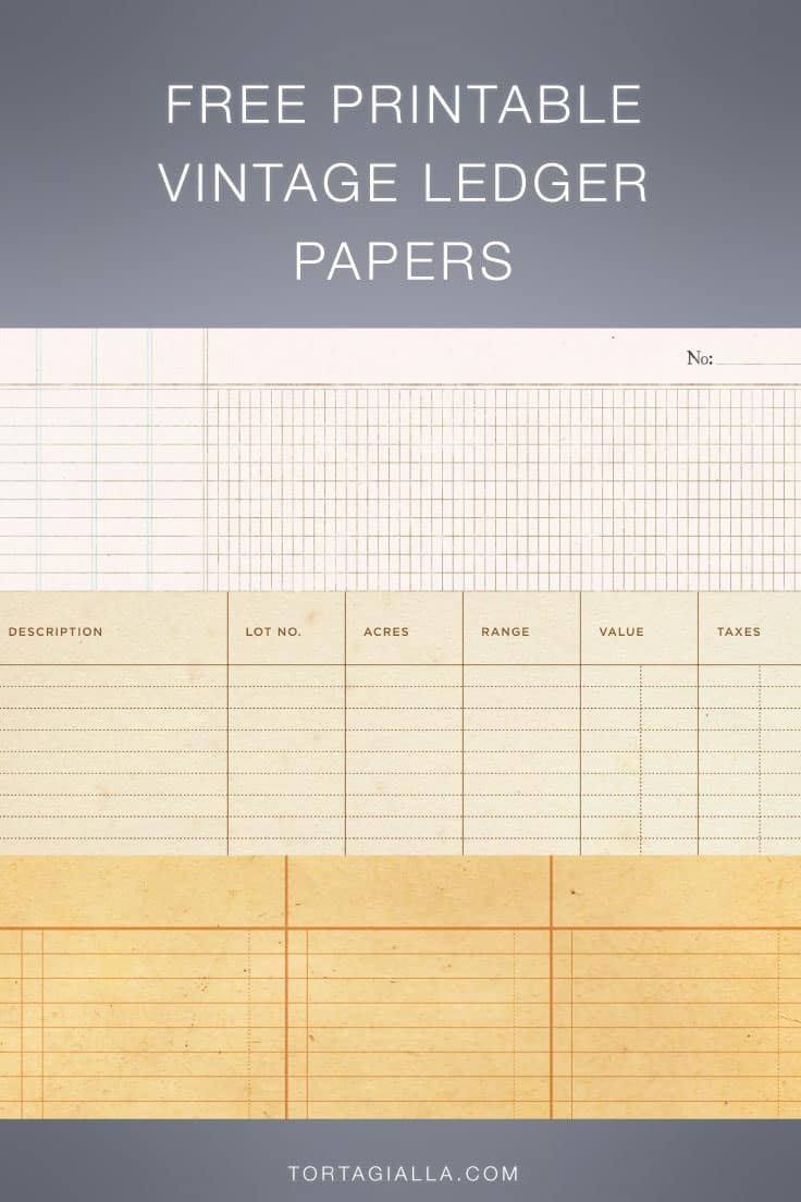 Free Printable Vintage Ledger Paper - Tortagialla within Free Printable Vintage Ledger Paper