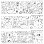 Free Printables} Read + Grow Coloring Bookmarks For Back To School Regarding Bookmark Printable Paper