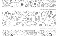 Free Printables} Read + Grow Coloring Bookmarks For Back-To-School throughout Printable Paper Bookmarks