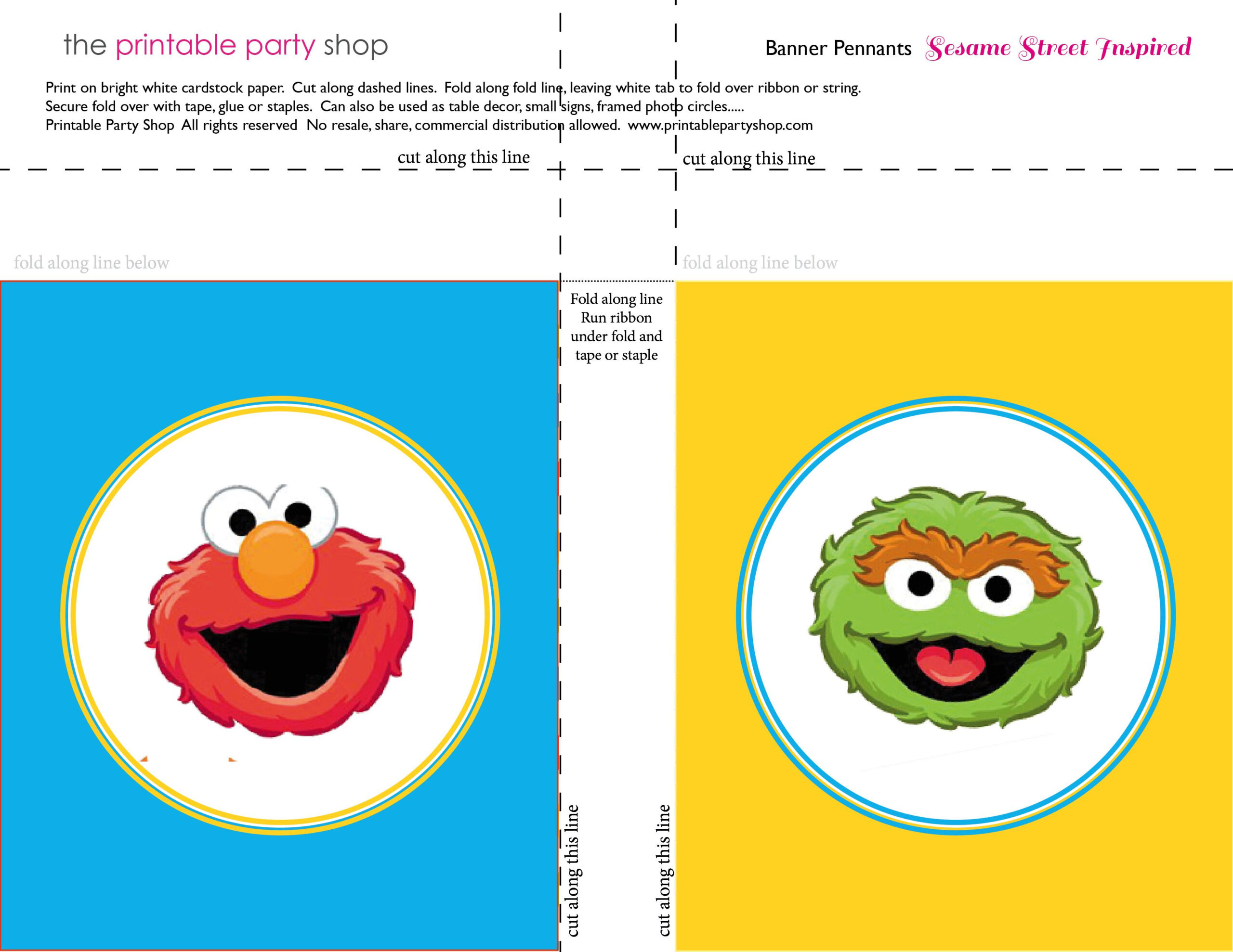 Free Sesame Street Printables - Printable Party Favors for Sesame Street Printable Paper
