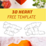 Free Template To Make Paper 3D Heart For Your Valentine With Regard To Printable Paper Heart