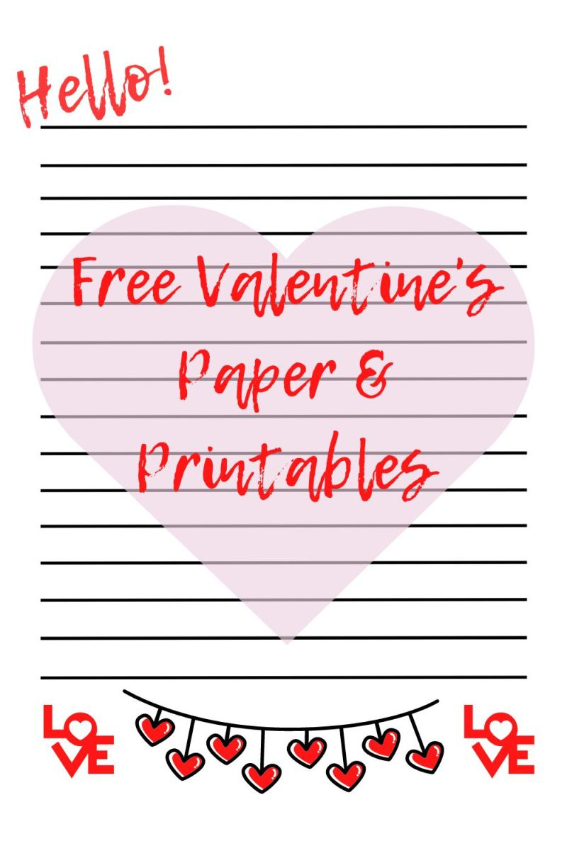 Free Valentine&amp;#039;S Printables - The Reading Residence inside Valentines Day Printable Paper