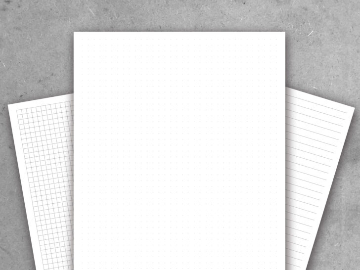 B5 Grid Paper Printable