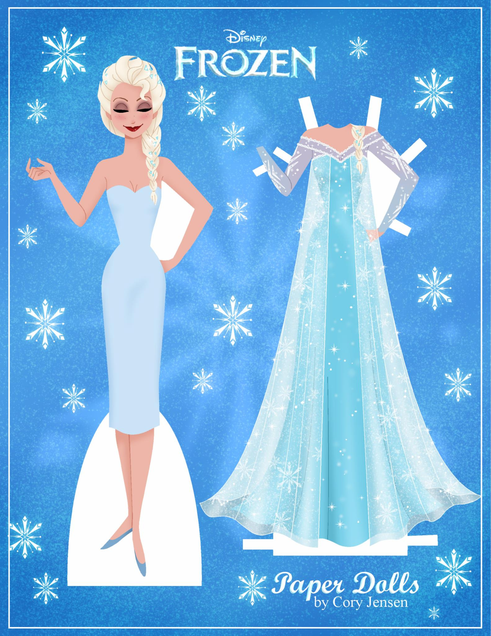 Frozen 2 Elsa And Anna Paper Dolls With Clothing And Dresses From regarding Frozen Printable Paper Dolls