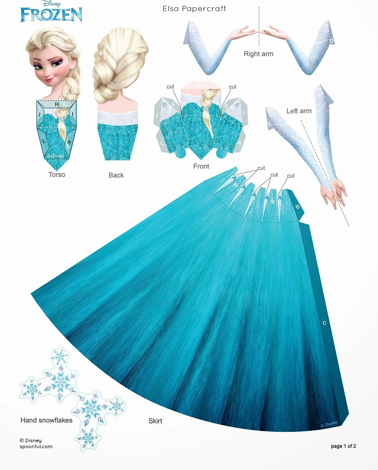 Frozen: Free Printable 3D Paper Dolls. - Oh My Fiesta! In English in Printable Paper Doll 3D