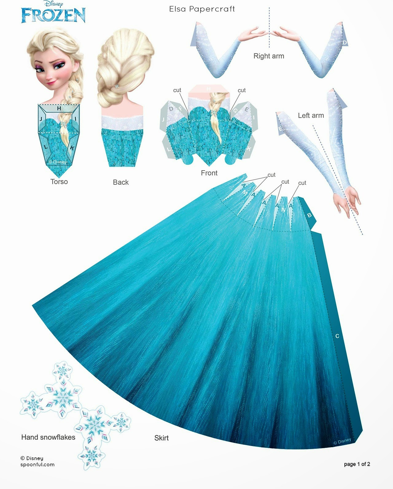 Frozen: Free Printable 3D Paper Dolls. - Oh My Fiesta! In English throughout Frozen Printable Paper Dolls