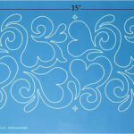 Full Line Stencil Splash Of Love   Nylon Mesh Continuous Line With Regard To Printable Paper Stencils For Quilting