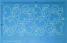 Full Line Stencil Splash Of Love - Nylon Mesh Continuous Line with regard to Printable Paper Stencils For Quilting