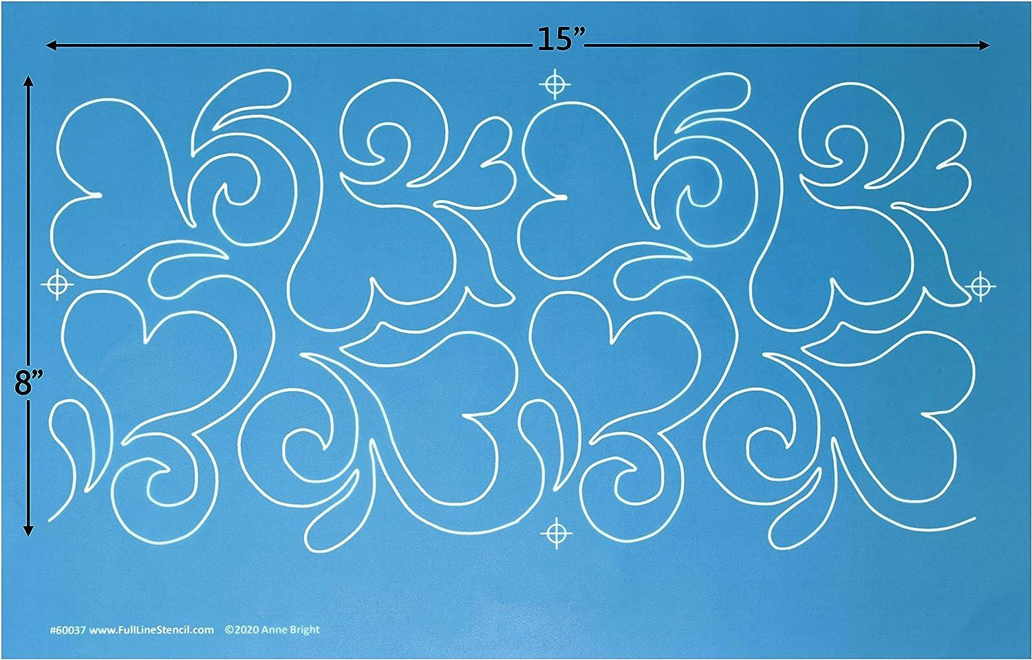 Full Line Stencil Splash Of Love - Nylon Mesh Continuous Line with regard to Printable Paper Stencils For Quilting