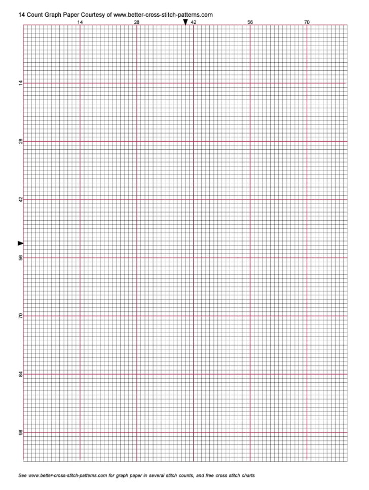 Printable 14 Count Graph Paper