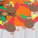 Fun And Easy Paper Turkey Craft   Color Me Crafty Intended For Printable Paper Turkey