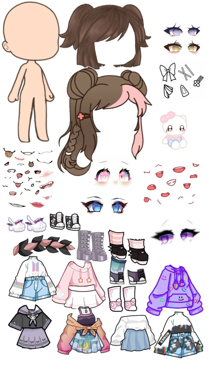 Gacha Life regarding Printable Paper Doll Gacha Life