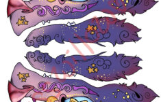 Galaxy Printable Paper Dragon Puppet Template Base Pattern pertaining to Printable Paper Dragons