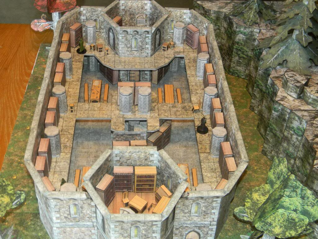 Game On The Cheep Papercraft Terrain ! – Runkle Plays Games pertaining to Dnd Printable Paper Terrain