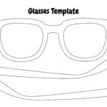 Glasses Template Printable Within Free Printable Paper Glasses Template