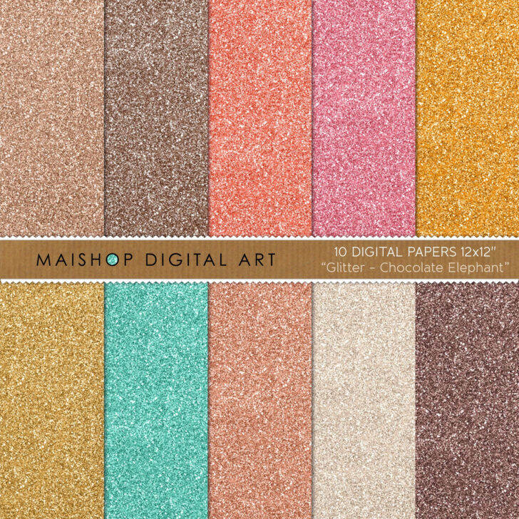 Glitter Printable Paper