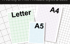 Graph Paper Free Printables - Letter, A4, And A5 Sizes in Grid Paper Printable A5