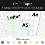 Graph Paper Free Printables   Letter, A4, And A5 Sizes Intended For Free Printable Graph Paper For Quilting