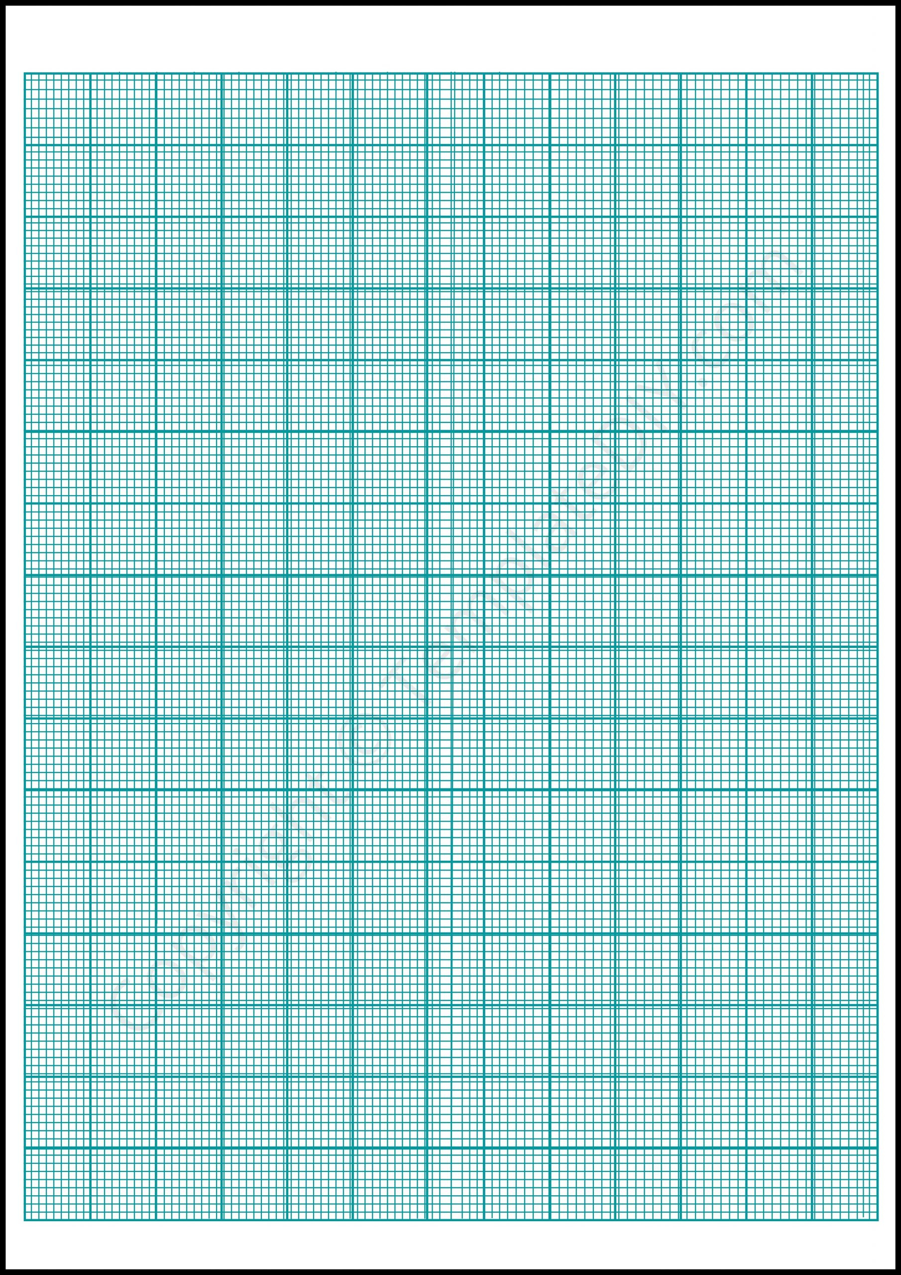 Graph Paper/Grid Paper Template Printable Pdf, Word for Printable Scaled Graph Paper