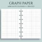 Graph Paper Inserts, Grid Filler Paper, Bullet Journal Pages With Happy Planner Graph Paper Printable