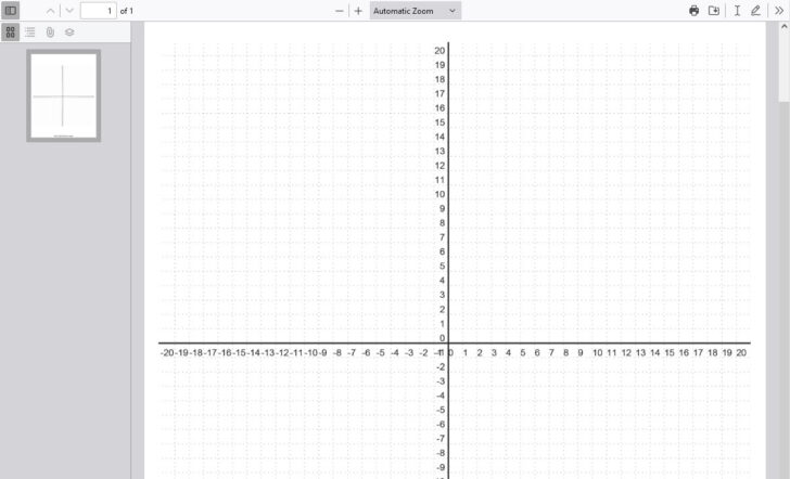 Printable Graphing Paper with Numbers
