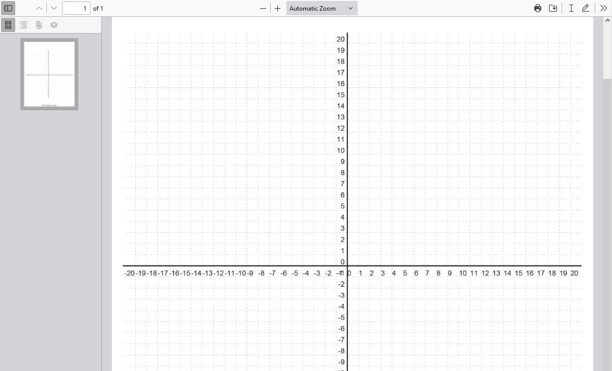 Graph Paper Page | Printer Pdf Pages For Graphs And Writing in Printable Graphing Paper with Numbers