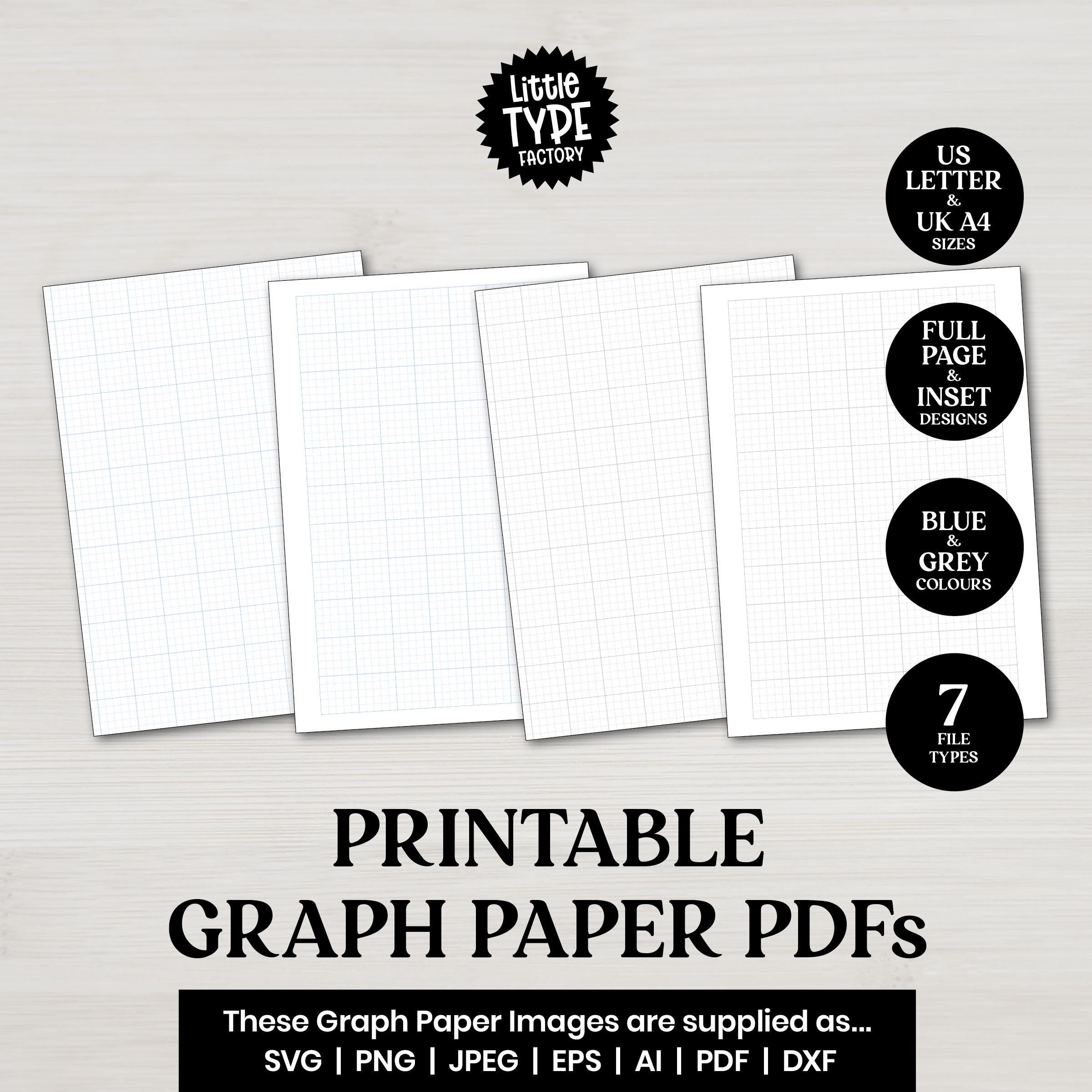 Graph Paper Pdf Templates | Graph Paper Images - Etsy Uk with Printable Graph Paper UK