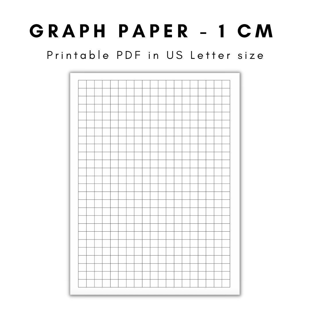 Graph Paper, Printable Graph Paper, Graph Paper Printable, Graph for 1/2 Cm Grid Paper Printable