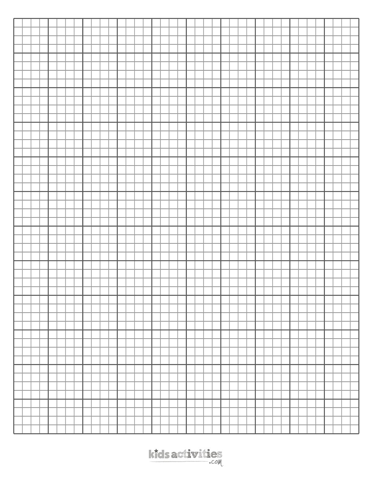 Graph Paper Printable | Kids Activities Blog throughout Mini Graph Paper Printable