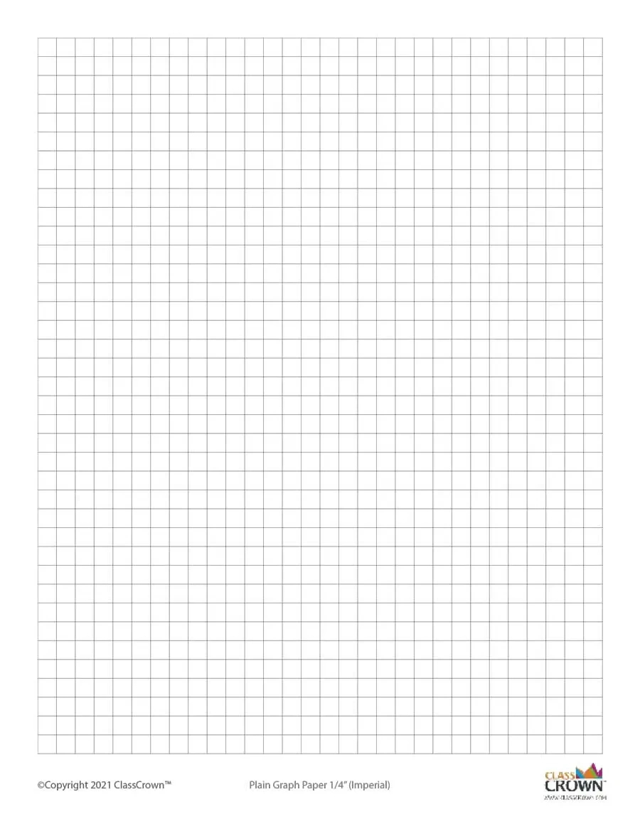 Graph Paper Printables | Classcrown intended for 1/4 Grid Paper Printable