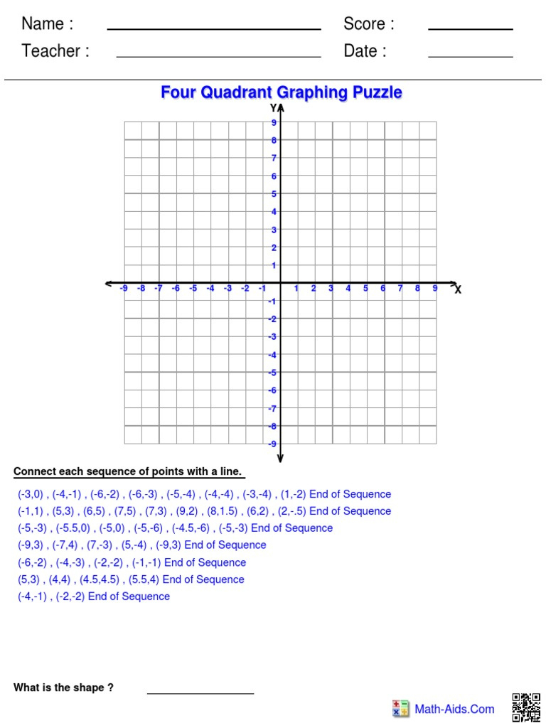 Grid Graph Paper - Math Aid - Genius777 Printables with Math Aids Printable Graph Paper
