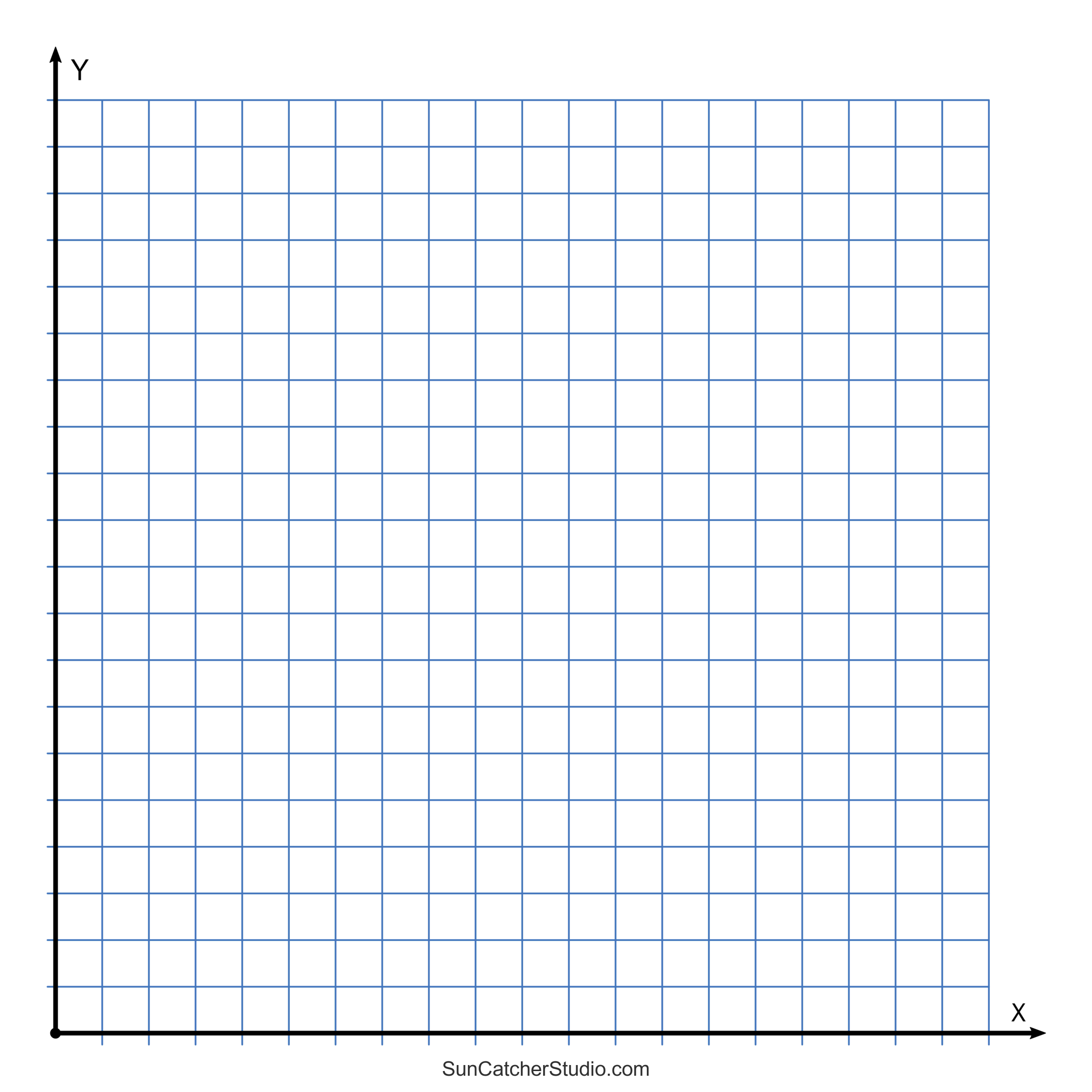 Grid Paper (Printable 4 Quadrant Coordinate Graph Paper Templates intended for Printable Large Grid Paper