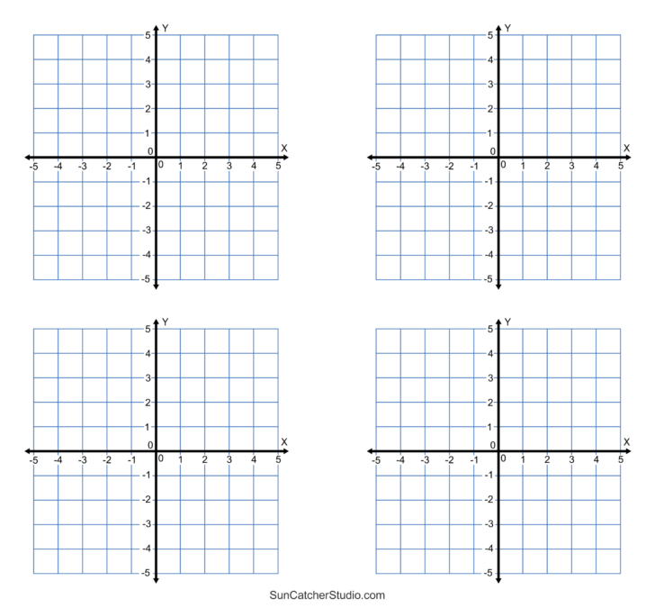 Printable Graph Paper with Numbered X and Y Axis