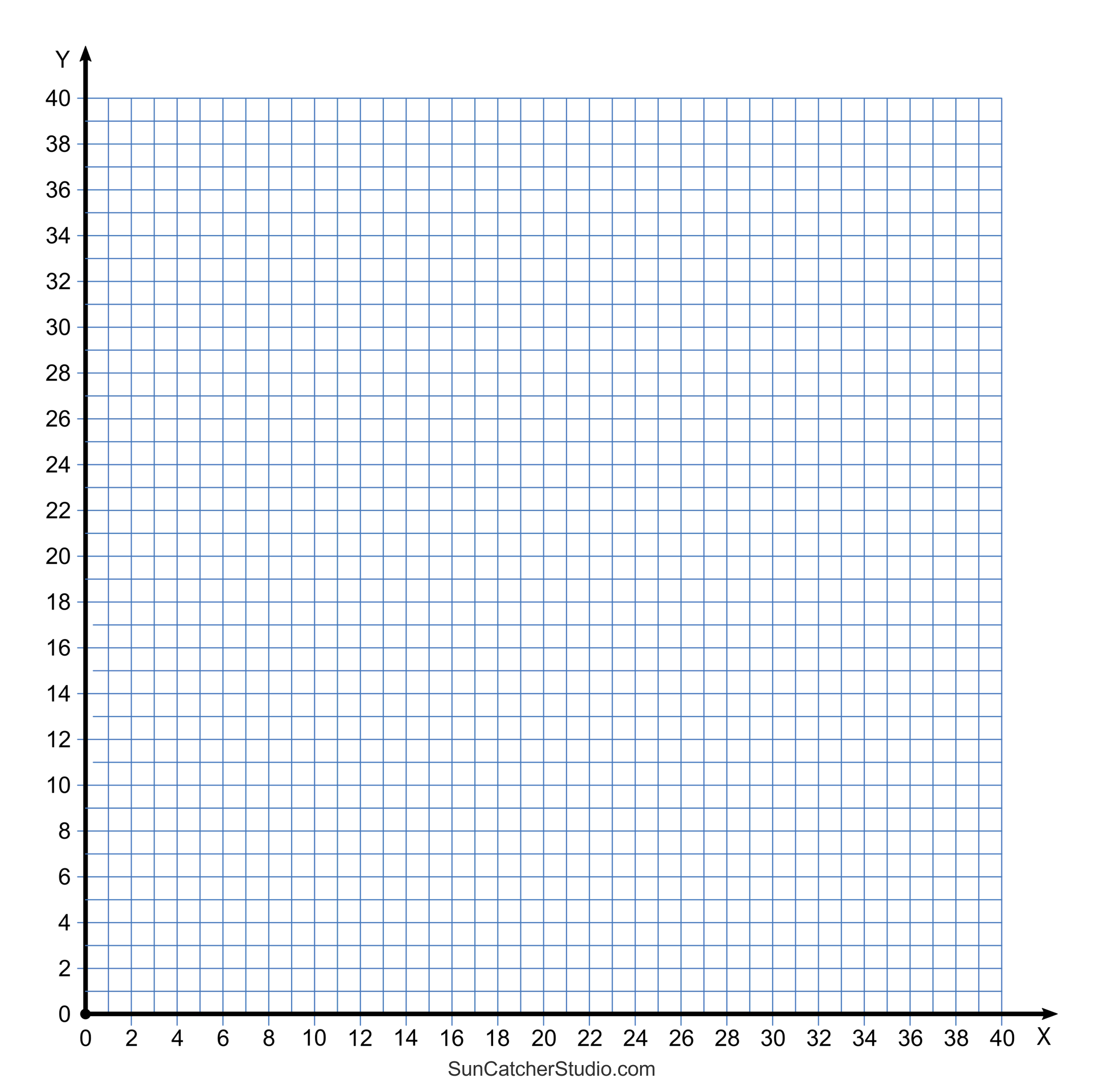 Grid Paper (Printable 4 Quadrant Coordinate Graph Paper Templates throughout Printable Graph Paper with X and Y Axis